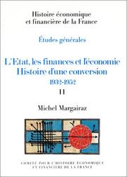 Cover of: L' Etat, les finances et l'économie by Michel Margairaz