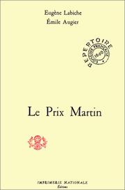 Cover of: Le prix Martin: comédie en trois actes