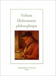 Cover of: Dictionnaire philosophique by Voltaire