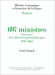 697 ministres by Franck, Louis