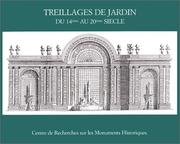 Cover of: Treillages de jardin du 14ème au 20ème siècle