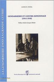 Cover of: Gendarmerie et contre-espionnage (1914-1918) by Louis N. Panel