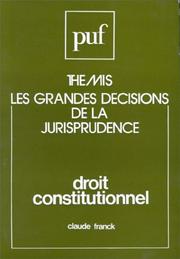 Cover of: Droit constitutionnel