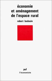Cover of: Économie et aménagement de l'espace rural