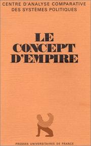 Cover of: Le Concept d'empire