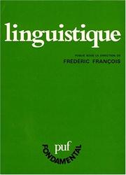 Cover of: Linguistique