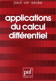 Cover of: Applications du calcul différentiel