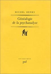 Cover of: Généalogie de la psychanalyse: le commencement perdu