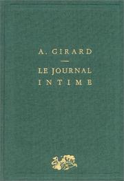 Cover of: Le journal intime