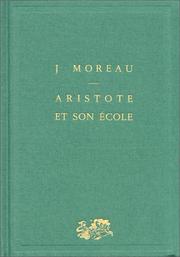 Cover of: Aristote et son école by Joseph Moreau
