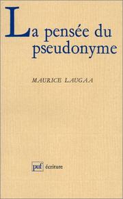 Cover of: La pensée du pseudonyme