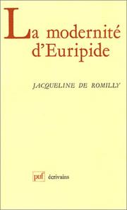 Cover of: La modernité d'Euripide
