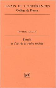 Cover of: Bernin et l'art de la satire sociale by Irving Lavin