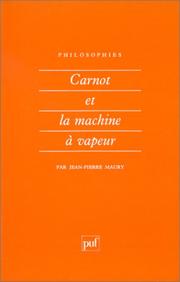 Cover of: Carnot et la machine à vapeur