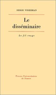 Cover of: Le disséminaire by Serge Viderman