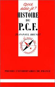 Cover of: Histoire du Parti communiste français, 1920-1986