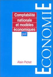 Cover of: Comptabilité nationale et modèles économiques