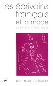 Cover of: Les écrivains français et la mode by Rose Fortassier