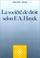 Cover of: La société de droit selon F.A. Hayek