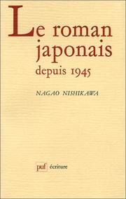 Cover of: Le roman japonais depuis 1945