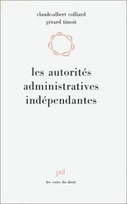 Cover of: Les Autorités administratives indépendantes