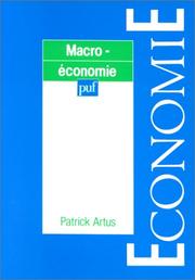 Cover of: Macroéconomie by Patrick Artus