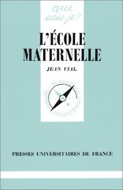 Cover of: L' école maternelle