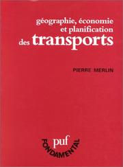 Cover of: Géographie, économie et planification des transports
