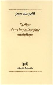 Cover of: L' action dans la philosophie analytique