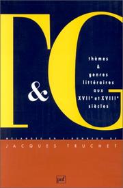 Cover of: Thèmes et genres littéraires aux XVIIe et XVIIIe siècles by publiés sous la direction de Nicole Ferrier-Caverivière.
