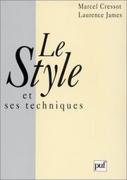 Cover of: Le Style et ses Techniques