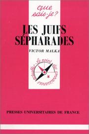 Cover of: Les Juifs sépharades