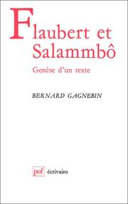 Cover of: Flaubert et Salammbô: genèse d'un texte