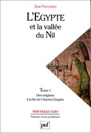Cover of: L' Egypte et la vallée du Nil by Jean Vercoutter.