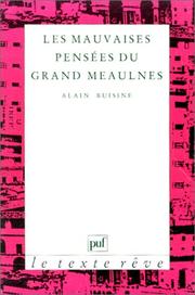 Cover of: Les mauvaises pensées du Grand Meaulnes