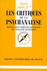Cover of: critiques de la psychanalyse