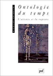 Cover of: Ontologie du temps: l'attente et la rupture