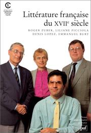 Cover of: Littérature française du XVIIe siècle