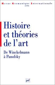 Cover of: Histoire et théories de l'art by 