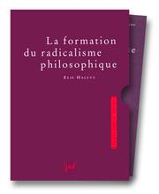 Cover of: La formation du radicalisme philosophique by Élie Halévy