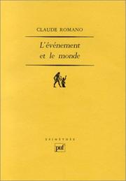 Cover of: événement et le monde