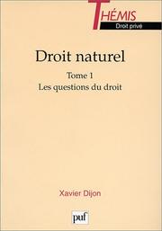 Cover of: Droit naturel.