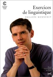 Exercices de linguistique by Philippe Monneret