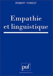 Cover of: Empathie et linguistique