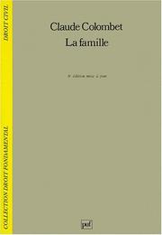 Cover of: La famille