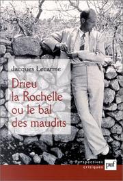 Cover of: Drieu La Rochelle, ou, Le bal des maudits