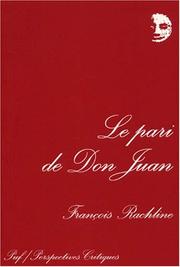 Cover of: Le pari de Don Juan
