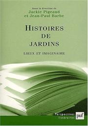 Cover of: Histoires de jardins : Lieus et imaginaire