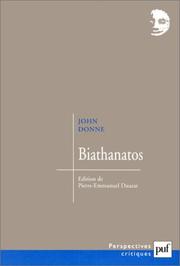 Cover of: Biathanatos by John Donne, Pierre-Emmanuel Dauzat