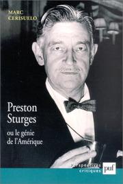 Cover of: Preston Sturges ou le génie de l'Amérique